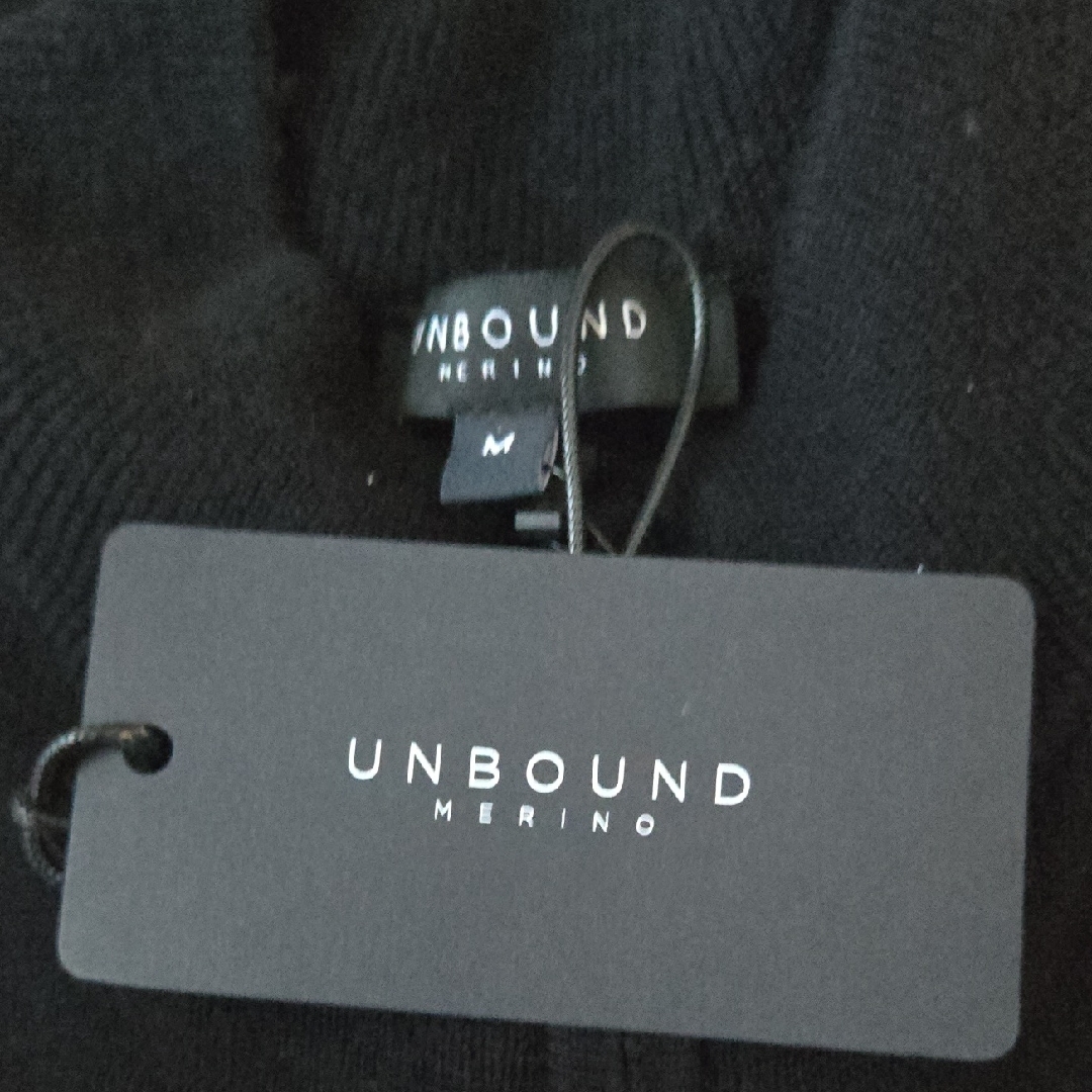 Unbound Merino Medium Black Men's Quarter Zip-Up Sweater — image 3 of 5